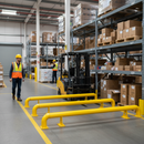 Premium Raised Collision Rail with Modular Design and Powder-Coated Finish for Enhanced Protection in High Traffic Areas