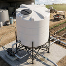 5900L Cone Tank, 45° Angle, UV Polyethylene, 2in Drain