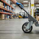 160mm Diameter Heavy Duty Elastic Rubber Tyred Wheel with Aluminium Centre