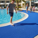 Premium Free-Draining Poolside Comfort Matting - Soft Vinyl Anti-Slip Design and Anti-Fatigue Properties