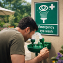 Emergency Eye Wash Safety Signs – Industrial Grade – Indoor/Outdoor Use