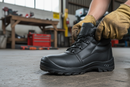 Premium 4 D-Ring Boot with Steel Toe Cap, Scuff Cap, and Shock Absorber Heel for Heavy-Duty Protection