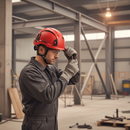 Heavy Duty Wheel Ratchet Safety Helmet with Interchangeable Front Panel