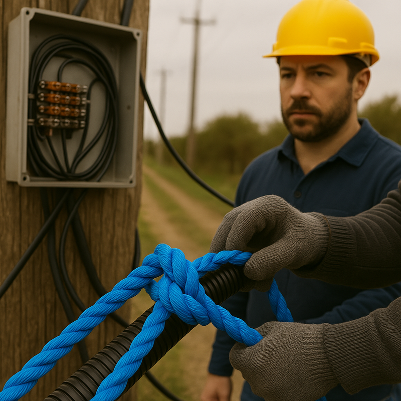 10mm Blue Polypropylene Rope – Heavy-Duty, Weatherproof & Ultra-Versatile – 50m Coil