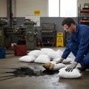 High-Performance Oil Only Spill Absorbent Pillows - White