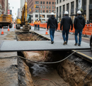Premium Heavy Duty Anti-Skid Steel Road Plate Trench Cover - Versatile, Robust, and Easy to Handle for Safe Excavation Protection