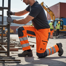 Premium High-Visibility Stretch Trousers with Knee Pad Pockets for Optimal Comfort and Movement