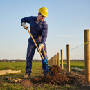 Premium Heavy Duty Insulated Fence Post Digger with Scissor Action Blades for Electrical Safety and Efficient Excavation