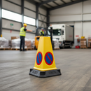 Premium Triangular No Waiting Cone with Recessed Symbols for Event Management and Construction Areas