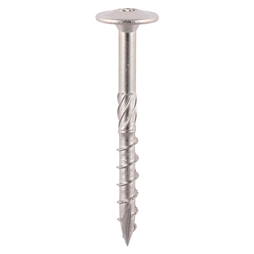 Timber Frame Construction & Landscaping Screws - Wafer - A2 Stainless Steel - 8.0 x 100