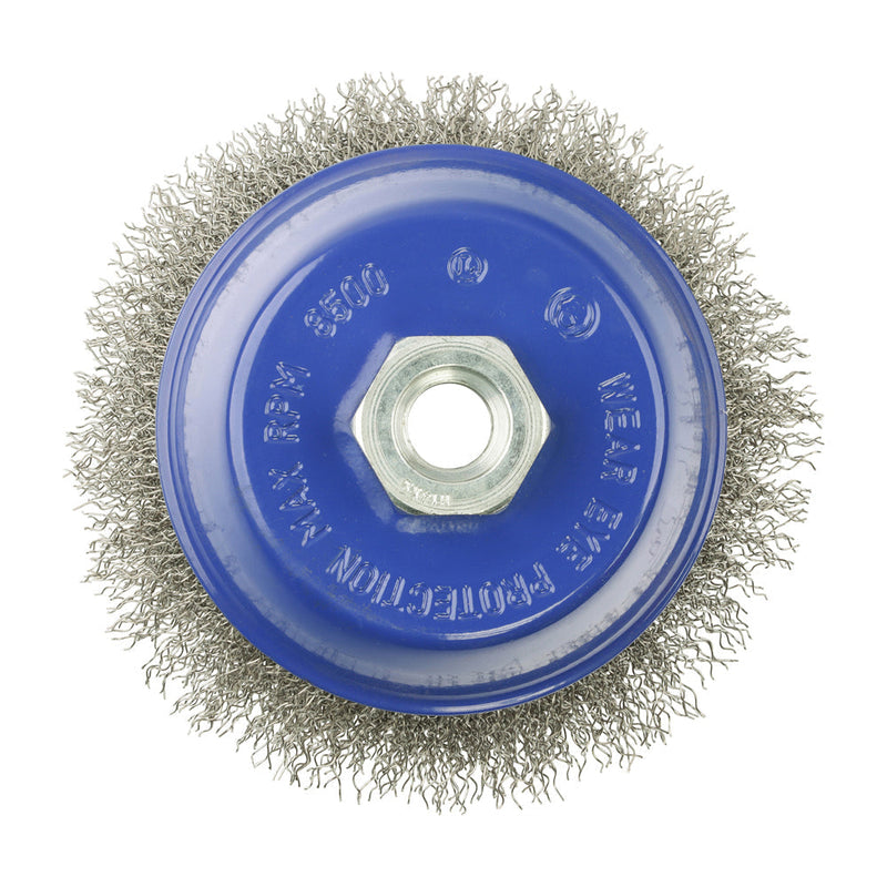 Angle Grinder Cup Brush - Crimped Stainless Steel - 100mm