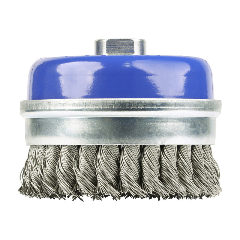 Angle Grinder Cup Brush - Twisted Knot Stainless Steel - 100mm