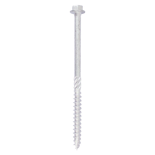 Heavy Duty Timber Screws - Hex - Exterior - Silver - 10 x 100