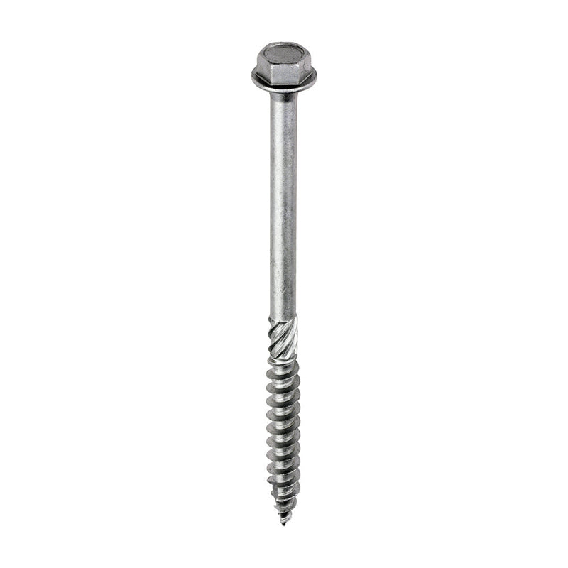 Heavy Duty Timber Screws - Hex - Exterior - Silver - 10.0 x 150
