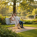 Premium Heavy Duty 1.8m Steel Bench Seat for Public Spaces - Durable, Low Maintenance, Aesthetic Design