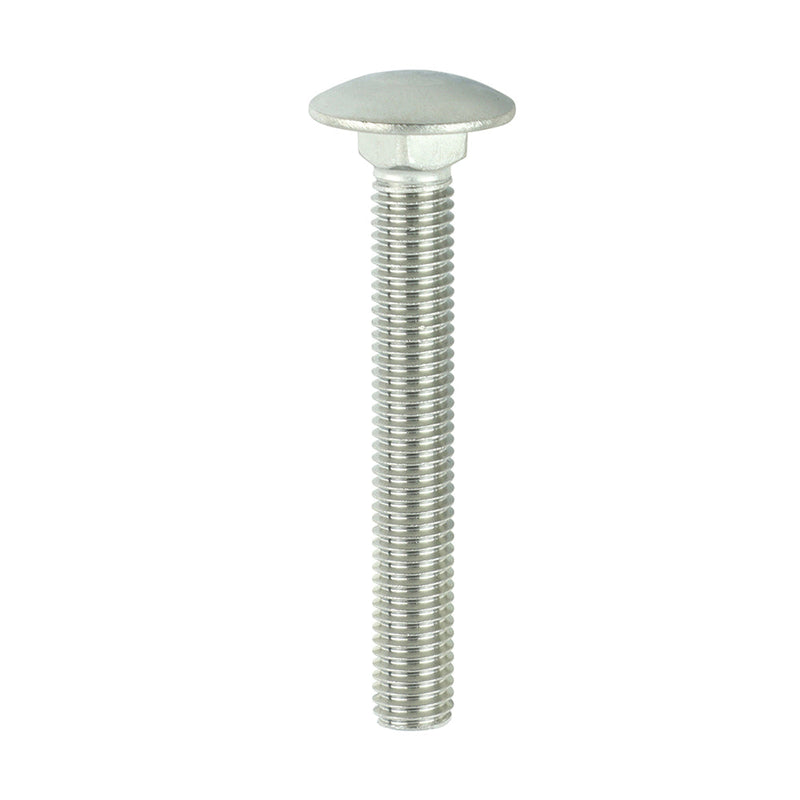 Carriage Bolts - A2 Stainless Steel - M10 x 75