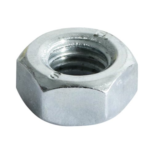 Hex Full Nuts - Zinc - M10