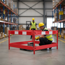 Premium Post and Plank Barrier System - Lightweight, Durable, Easy to Transport with Folding Design