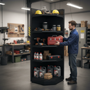 Professional Corner Shelving Bay 1.8m High with Base Shelf and 4 Adjustable Upper Shelves