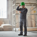 Professional Vented Safety Helmet with Ratchet Adjustment and Interchangeable Front Panel