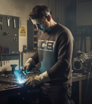 Premium Heavyweight Crew Sweatshirt with Durable Elbow Patches and YKK Zips for Enhanced Comfort and Style
