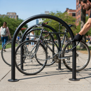 Premium Heavy Duty Bike Stand with Black Powder Coating for Secure Parking Solution
