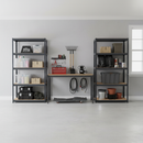3x Heavy Duty Shelving Units - 1800mm High & 1x Professional Workbench - 1200mm Wide - Grey