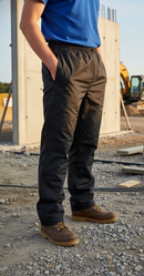 Premium Lightweight Breathable Nylon Trousers with Elasticated Waist and Zip Closure for Enhanced Comfort and Flexibility