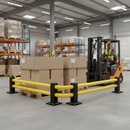 Premium Low-Level Barrier Corner Kit - Customizable Beam Lengths for Safety and Protection