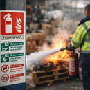 Foam Fire Extinguisher Identification Signs – Portrait – Durable – Safety Compliance