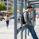 Premium Wall-Mounted Perch Bar 1m for Modular Bus Shelters - Seamless Installation and Versatile Design