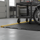 Heavy Duty Garage Interlocking Ramped Male Edges - Yellow/Black
