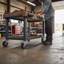 200mm Braked Swivel Bolt Hole Castor with Heavy Duty Elastic