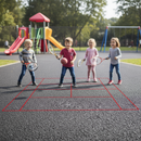 Professional Playground Tennis Court Marking - Durable and Colorful Outline for Active Play and Training