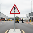 Premium Danger Warning Sign with Exclamation Mark for Temporary and Permanent Use - 600mm to 1500mm Sizes