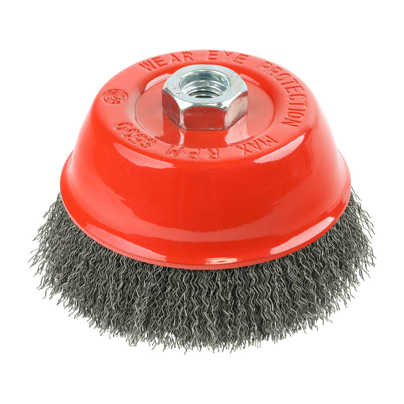 Angle Grinder Cup Brush - Crimped Steel Wire - 125mm