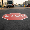 Premium Preformed Thermoplastic Stop Sign Road Marking for Enhanced Visibility and Safety at Junctions