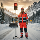 Heavy Duty Winter Trousers with Hi-Vis Safety Features