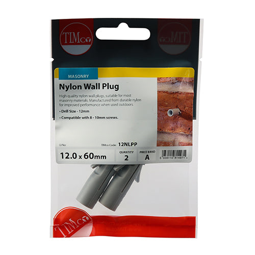 Nylon Plugs - 12.0 x 60