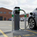 Heavy Duty Electric Vehicle Charging Point Hoop Guard 500mm for Collision Protection and Pedestrian Access