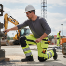 Premium Hi-Vis Yellow and Black Trousers with Stretch Panels and Holster Pockets for Optimal Comfort