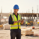 Premium Lightweight Safety Helmet with Mid Peak and Slip Ratchet | Vented Design