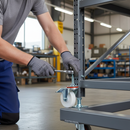 100mm Heavy Duty Braked Swivel Bolt Hole Castor Nylon Wheel