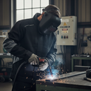 Professional Flame Resistant Jacket with Oil, Dirt and Water Repellent Features and High Visibility Design