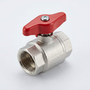 3/4in BSP Female x 3/4in BSP Female Plated Brass Ball Valve (view 2)