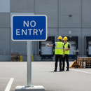 High-Performance No Entry Sign Diagram 836 - Post Mounted for Traffic Control and Safety