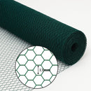 Best-Selling Galvanised Wire Netting – 13mm Hexagonal Hole, Green PVC-Coated Steel