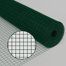 Green PVC Coated Lightweight Mesh, 13x13mm Square Holes