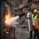 CO2 Fire Extinguisher – 2kg Stainless Steel – Class B & Electrical Fires – Commercial Use