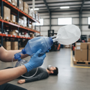 Professional 1500ml Resuscitator with Adjustable Air Cushion Mask and Oxygen Tubing - Size 5 for Maximum Patient Comfort